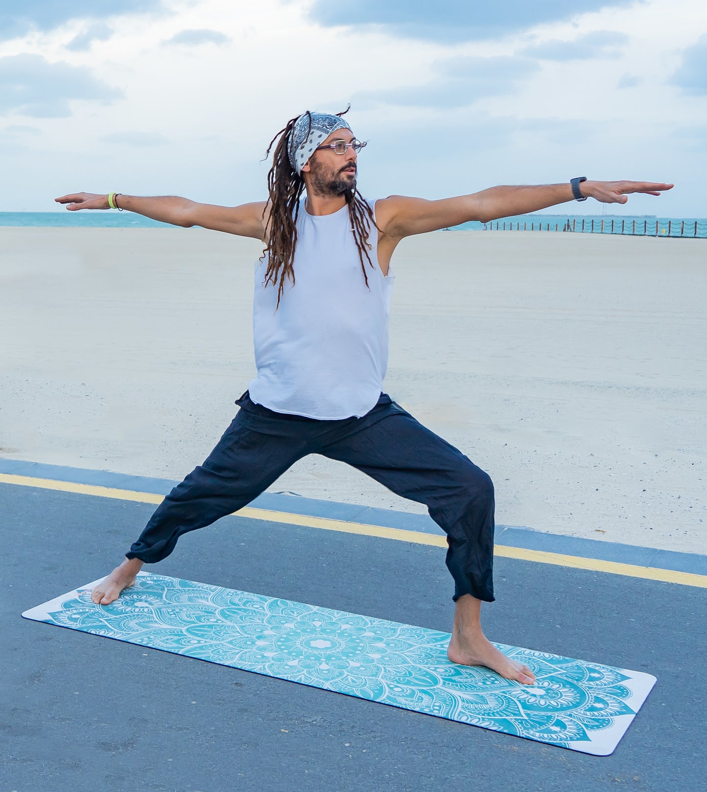 Emerald Mandala Suede Mat