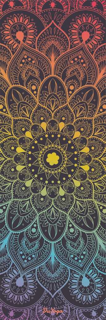 Rainbow Mandala Suede Mat